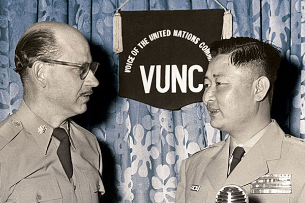 LTC Homer E. Shields with MG Paik Sun-yup, ROK I Corps Commander.