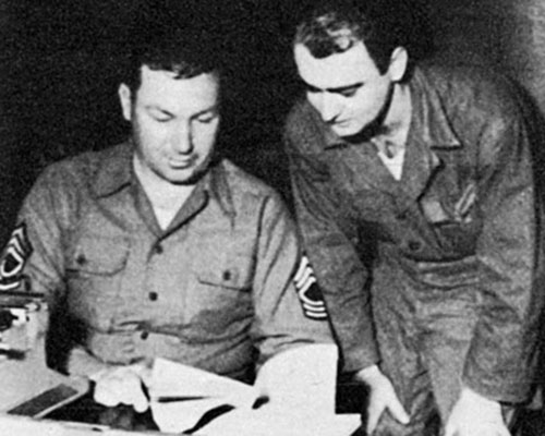 1SG Preston Owens and the company clerk, CPL Herbert A. Stevens, ran the 4th MRBC in Seoul.