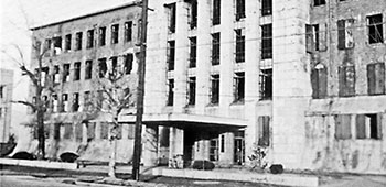 The KBS Radio Seoul building was a &ldquo;shell&rdquo; in the fall of 1951.