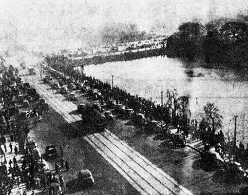 3,000 Communists, shouting &ldquo;Go Home, Yank&rdquo; swung off &ldquo;A&rdquo; Avenue to engage police in the Imperial Plaza