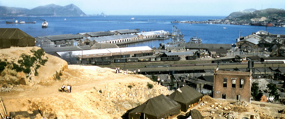 The Radio Pusan site after the great 1953 fire.