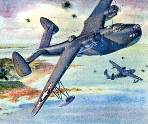 Illustration of PBM-5 Mariner flying boats