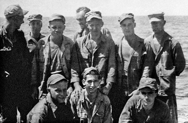 UDT-3 detachment minus BM Warren Foley after the 25 June 1950  raid.