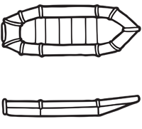 Landing Craft, Rubber, measures 16' long