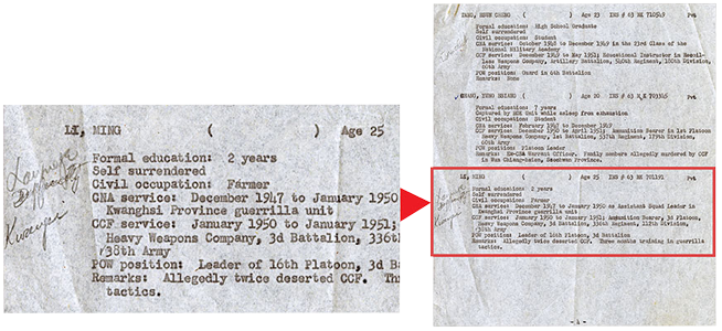 MAJ Young&rsquo;s Agent Dossiers