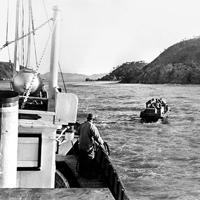 Landing on many of the rugged islands could be a dangerous operation