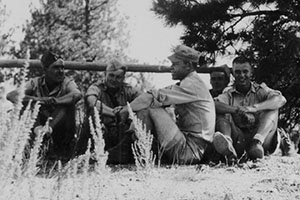 SGT Woodburn, Dave McWilliams, SGT Peck, SGT Wolfgang, and Herb Langdon