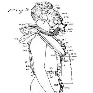 Side View LARU Model 10. Developed throughout 1943 and 1944. Patented 31 January 1945.