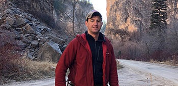 Sgt. Maj. Payne during mountaineering training in Colorado in 2016.