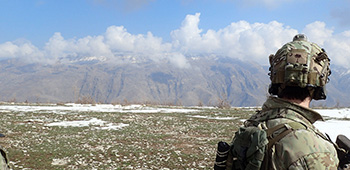 Sgt. Maj. Payne while in Iraq in 2017